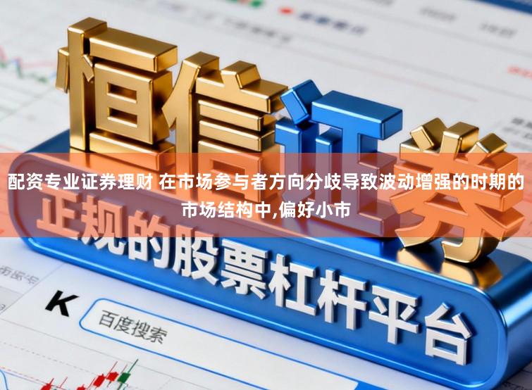 配资专业证券理财 在市场参与者方向分歧导致波动增强的时期的市场结构中,偏好小市